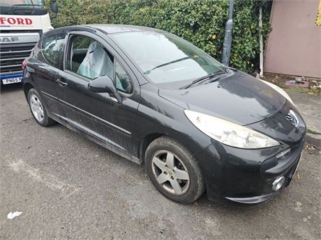 59 - BLACK PEUGEOT 207 SPORT UNRECORDED  - EZW-NGX