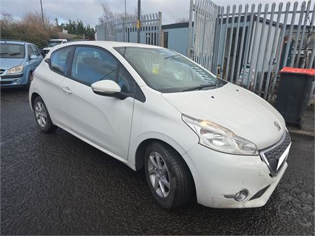 15 WHITE Peugeot 208 Active UNRECORDED  - EZWSOE