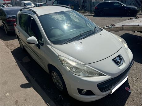 61 WHITE PEUGEOT 207 ACTIVE SW  UNRECORDED - EZW-EXJ