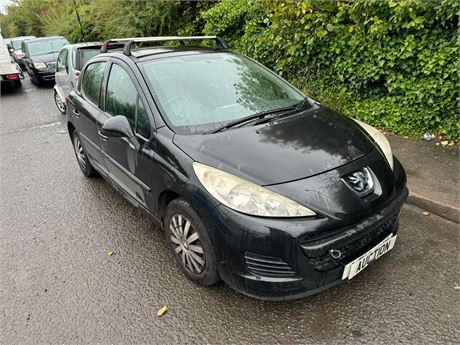 10 - BLACK PEUGEOT 207 S HDI UNRECORDED - EZW-JUV