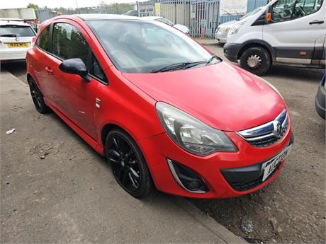 12 - RED VAUXHALL CORSA LIMITED EDITION  - EZW-JUC