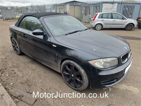 58 BLACK BMW 120i SE CONVERTIBLE UNRECORDED - EZWWCY