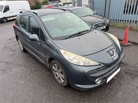 08 - GREY PEUGEOT 207 SPORT TD SW UNRECORDED - EZW-GTZ