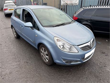 07 - BLUE VAUXHALL CORSA CLUB A/C AUTO UNRECORDED - EZW-HVM