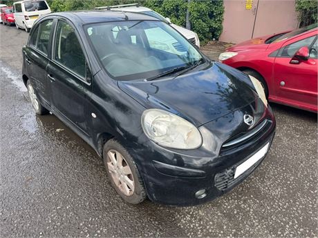 11 - BLACK NISSAN MICRA ACENTA UNRECORDED  EZW-YFY