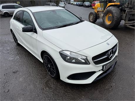 66 - WHITE MERCEDES-BENZ A 200 D AMG LINEUNRECORDED - EZW-XBU