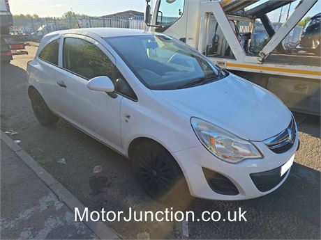 61 - WHITE VAUXHALL CORSA S ECOFLEX UNRECORDED - EZW-WGY