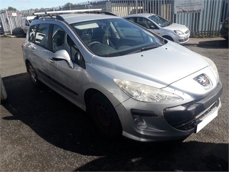 09 - SILVER PEUGEOT 308 S SW HDI 110 UNRECORDED - EZW-MBO