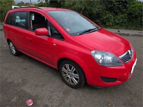 14 - RED VAUXHALL ZAFIRA EXCLUSIV UNRECORDED  - EZW-WUW